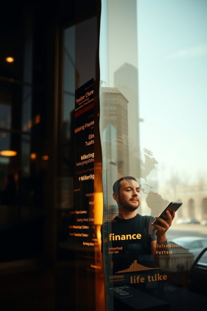 finanças, tecnologia, empresas